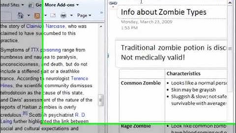 OneNote 2010 Linked Note Taking How-To