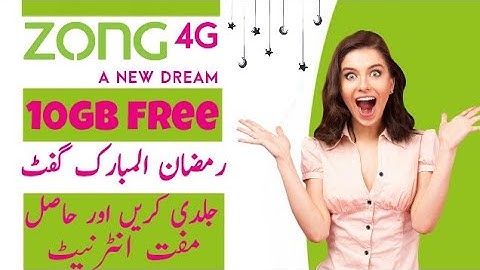 Zong Free Internet New Trick | How To Get Zon FREE internet Data