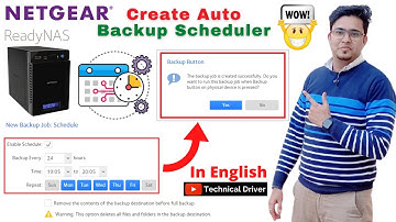 Create NETGEAR ReadyNAS Automatic Backup Scheduler | Automatically transfer data in NAS | In English