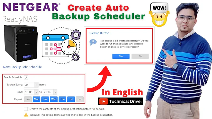 Create NETGEAR ReadyNAS Automatic Backup Scheduler | Automatically transfer data in NAS | In English