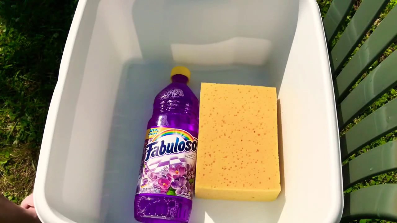 💜 Lavender Fabuloso 💜 1 cleaner 1 sponge - YouTube