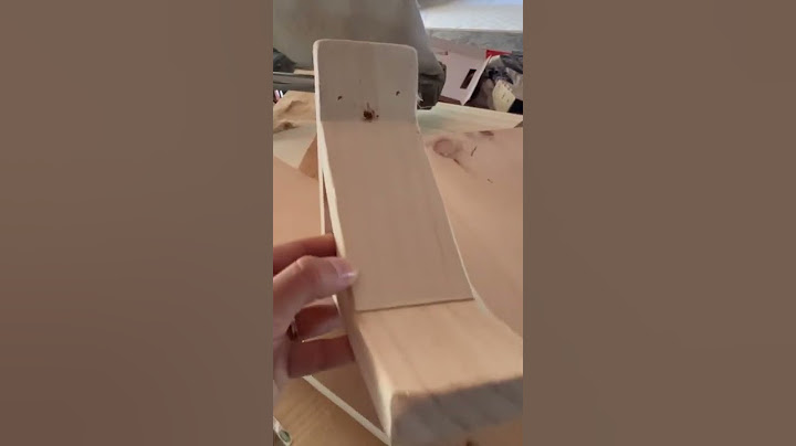 DIY shelf bracket using wood scraps
