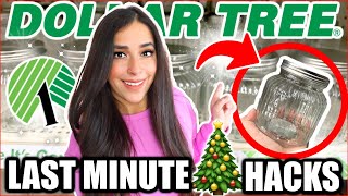 *LAST MINUTE* Dollar Tree Hacks! | Quick & Easy ideas to save you time this New Year! 🎄