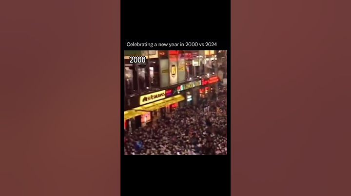 Celebrating a new year in 2000 vs 2024