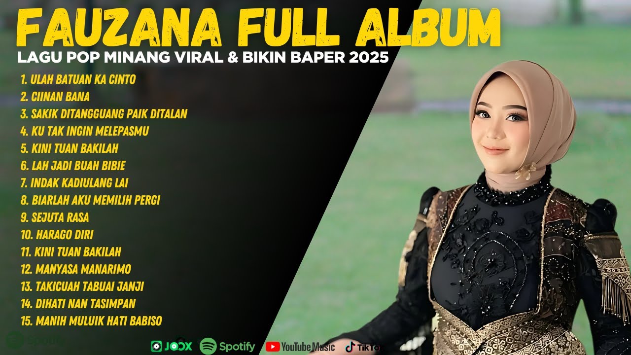 FAUZANA FULL ALBUM TERBARU 2025 - Ciinan Bana | Lagu Pop Minang Viral & Bikin Baper 2025