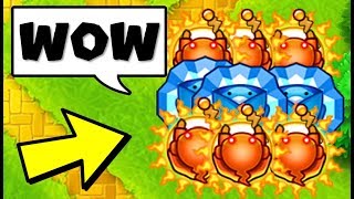 using this POWERFUL lategame strategy in the closest game ever.... (Bloons TD Battles)