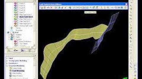 Petrel fault modelling