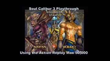 Soul Calibur 3 Abyss Playthrough using the Action Replay Max 50,000 cheat codes for Ps2 :D #Sony
