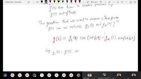 PoC Lecture 4: Low Pass and Bandpass Signals