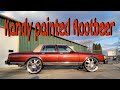 candy painted rootbeer boxchevy on 26s asantis