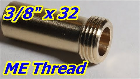 CNC mini lathe turns, drills and threads 3/8” drain for steam injector using 5C hex collet