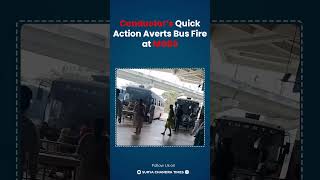 Conductor’s Quick Action Averts Bus Fire at MGBS |#bus |#hyderabad |#fire |@suryachandratimes