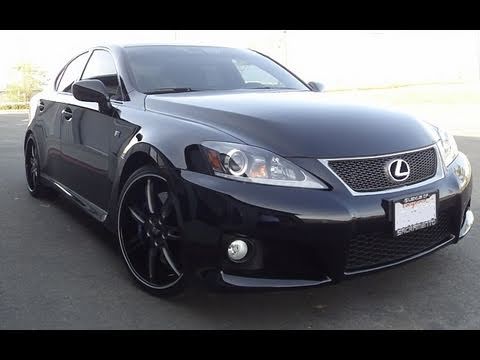 NEW SHOES! 2011 Lexus IS-F CUSTOM AZA 20" Staggered Wheels on Nitto INVO