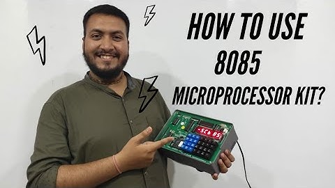 How to use 8085 microprocessor kit?