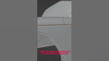 How to apply modifiers to multiple objects #blender #blender3d