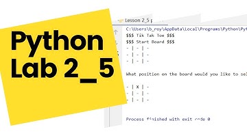 Python Lesson 2.4: Lab - TikTakToe