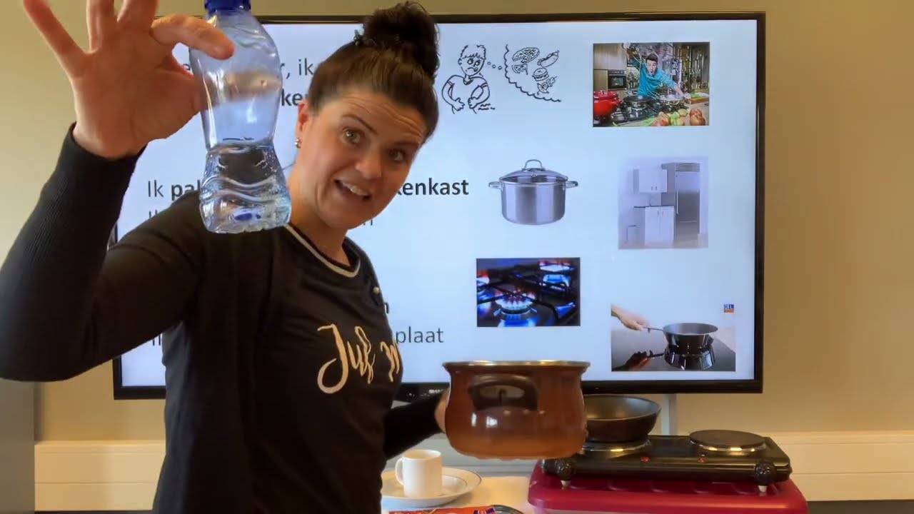 NT2 34A de keuken de spoelbak het aanrecht de pan ik kook de rijst TC3.5 #learndutch