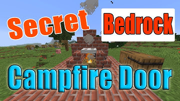 Minecraft Hidden CAMPFIRE DOOR | BEDROCK Version UPDATE