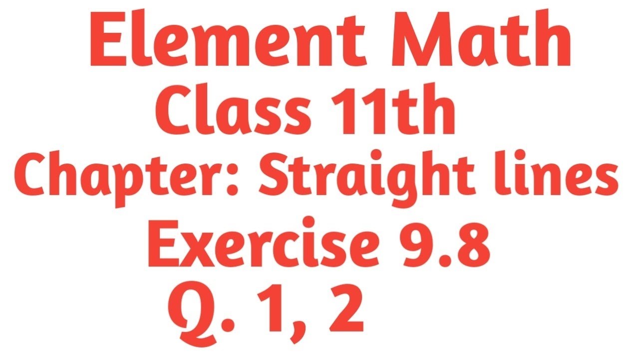 Class 11th math chapter 9 exercise 9.8 Q.1, 2 - YouTube