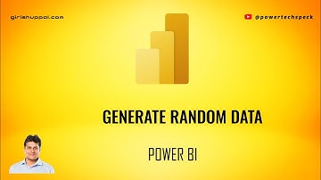 How to generate random data in Microsoft Power BI desktop?