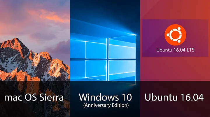 macOS Sierra vs Windows 10 vs Ubuntu 16.04(UI Comparision)