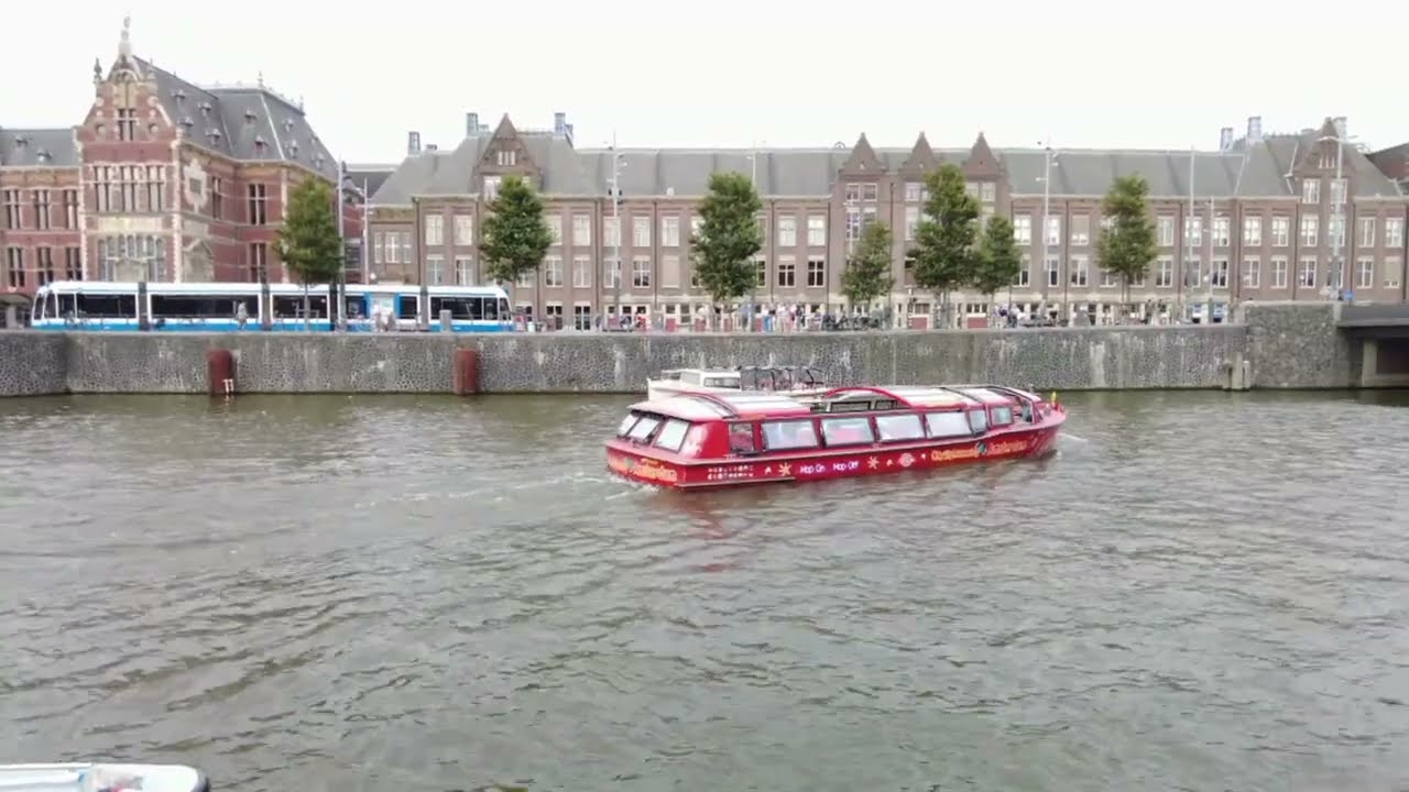 FREE FERRY Ride in Amsterdam! 🤯 And Seeing the Dutch WARSHIPS!