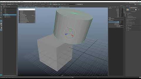 6. Manipulateurs de Move, Rotate et Scale. In-views Editors, Channel Box, Display Layers