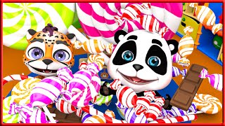 Are Songs  And Nursery Rhymes by Baby Panda, you eating candy song   funny kids.