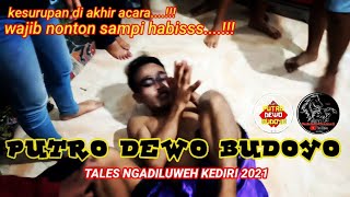 di akhir pementasan Jaranan PUTRO DEWO BUDOYO live Tales Kediri 2021