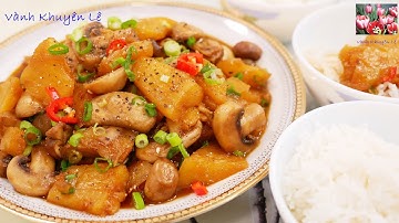 Kho Chay theo cách làm này ăn Bún hay Cơm rất ngon, Nấm Kho Thơm, Món Chay ngon Vegan by Vanh Khuyen