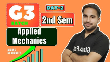 Applied Mechanics | G3 Batch | Day-2 Bteup Exam 2024 | Polytechnic 2nd Semester @gtechpoly