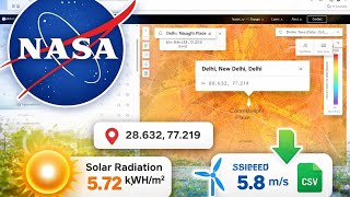 Nasa Power Tutorial Extract Solar Radiation, Latitude, Longitude Weather Data Easily
