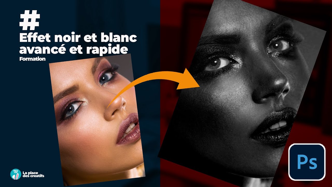 comment mettre une photo en noir et blanc sur photoshop (tuto facile