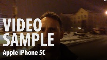 Apple iPhone 5C : front camera night video sample (selfie)
