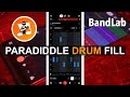 Create a paradiddle drum fill in the Drum Machine in Bandlab 