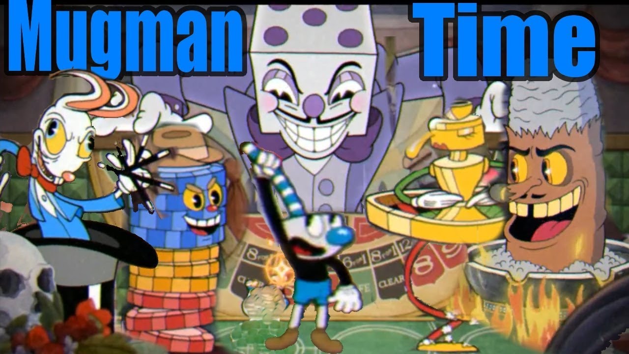 Cuphead All Casino Bosses Plus King Dice But With Mugman - YouTube.