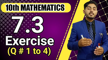 Exercise 7.3 q1,2,3,4, class 10 | 10th class maths chapter 7 exercise 7.3 | ex 7.3 q no 1, 2, 3, 4