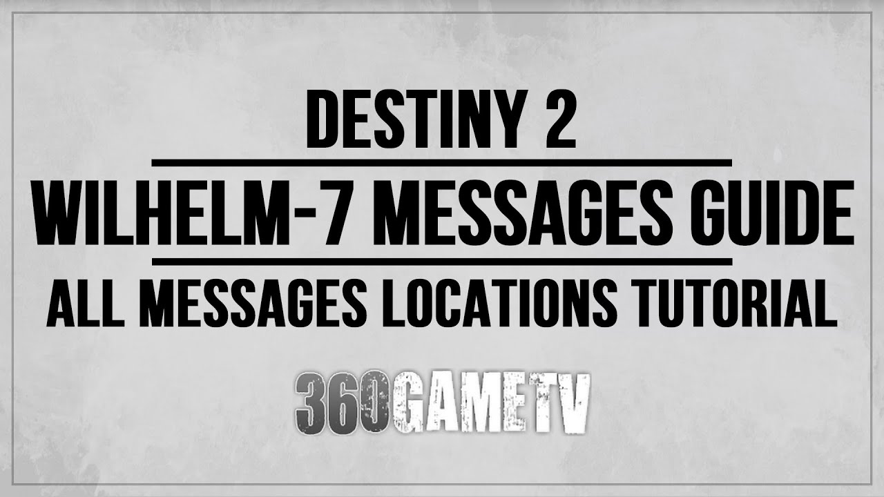 Destiny 2 Wilhelm-7 Messages Locations Guide - The Richest Dead Man Alive Triumph - Hraesveglur