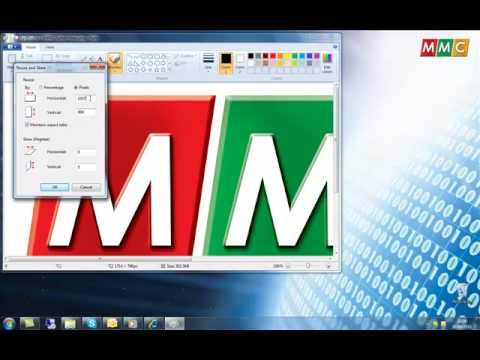 Comment redimensionner une image dans Microsoft Paint pour Windows 7