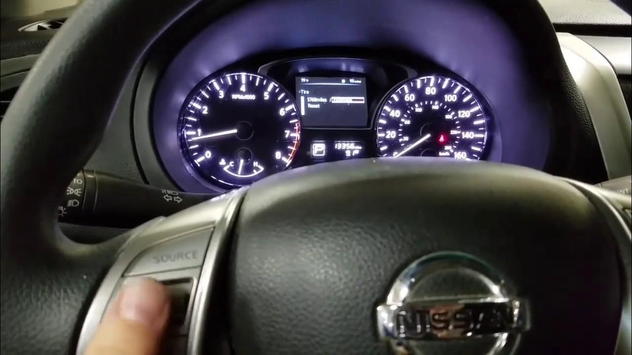 Nissan altima 2015 oil maintenance life reset how to - YouTube