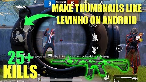 How to make thumbnails like levinho on Android | Thumbnail tutorial like levinho on Android