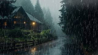 Heavy Rain & Thunder Sounds for Sleeping - Deep Sleep, Relax and Study, ASMR