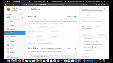 Dialogflow part 9 - Using Ngrok to test the chatbot