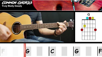Truly Madly Deeply - Savage Garden | GUITAR LESSON | Common Chords