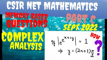 CSIR NET MATHEMATICS|Sept 2022|Part C|COMPLEX ANALYSIS#csirnetmathematics#csirnetjune2022#complex