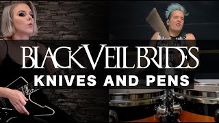 Black Veil Brides - Knives and Pens guitar &amp; drum cover