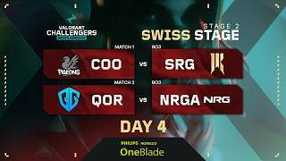COO vs SRG | QOR vs NRGA | VALORANT Challengers NA | Week 1 Day 4 | B | Swiss Stage 2