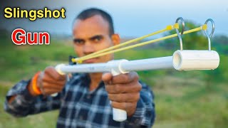 पाइप से बनाओ Slingshot Gun || How To Make Slingshot Gun