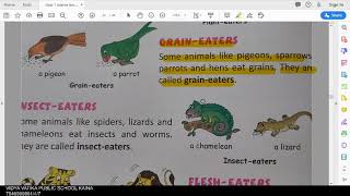 class 1 chapter 10 food and homes of animals part 1 - YouTube