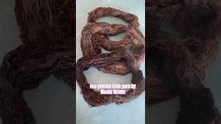 Eco printed yarn